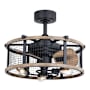 Vaxcel Lighting Humboldt 21" 3 Blade Indoor Ceiling Fan with Remote Control Oil Rubbed Bronze / Burnished Teak