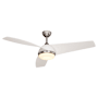 Vaxcel Lighting Odell 52" 3 Blade LED Indoor Ceiling Fan with Remote Control Brushed Nickel / Matte White