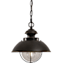 Vaxcel Lighting Harwich 1 Light Outdoor Pendant Burnished Bronze