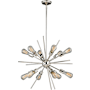 Vaxcel Lighting Estelle 12 Light 28" Wide Abstract Sputnik Chandelier Polished Nickel