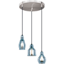 Vaxcel Lighting Millie 3 Light 17-1/2" Wide Multi Light Pendant Satin Nickel