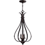 Vaxcel Lighting Monrovia 3 Light Mini Foyer Pendant Royal Bronze