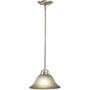 Vaxcel Lighting Da Vinci 1 Light Mini Pendant Brushed Nickel