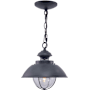Vaxcel Lighting Harwich 1 Light Outdoor Pendant Textured Gray