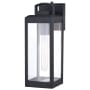 Vaxcel Lighting Kinzie 14" Tall Outdoor Wall Sconce Textured Black