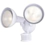 Vaxcel Lighting Outdoor Security 2 Light 12" Wide Adjustable Outdoor Flood Light with Motion Sensor - 180 Degree Beam Spread White