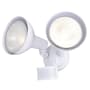Vaxcel Lighting Outdoor Security 2 Light 12" Wide Adjustable Outdoor Flood Light with Motion Sensor - 240 Degree Beam Spread White