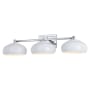 Vaxcel Lighting Belmont 3 Light 28" Wide Bathroom Vanity Light Chrome / Gloss White