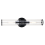 Vaxcel Lighting Levitt 2 Light 19" Wide Bath Bar Black