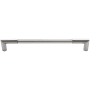 Vesta Fine Hardware Identity Solid Brass 12" Center to Center Luxury Modern Split Design Appliance Handle / Appliance Pull Brushed Satin Nickel