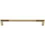 Vesta Fine Hardware Identity Solid Brass 12" Center to Center Luxury Modern Split Design Appliance Handle / Appliance Pull Unlacquered Brass
