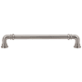 Vesta Fine Hardware Ronan Solid Brass 7" Center to Center Luxury Industrial Pipe Style Cabinet Handle / Drawer Pull Brushed Satin Nickel