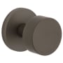 Viaggio Circolo Solid Brass Passage Door Knob Set with and Rosette - 2-3/8" Backset Titanium Gray