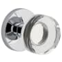 Viaggio Circolo Solid Brass Non-Turning One-Sided Dummy Door Knob with Crystal Knob and Circolo Rosette Bright Chrome