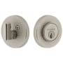 Viaggio Circolo Hammered Solid Brass Round Rosette Single Cylinder Deadbolt Satin Nickel