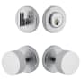 Viaggio Motivo Solid Brass Single Cylinder Keyed Entry Door Knob Set and Deadbolt Combo Pack - 2-3/8" Backset Bright Chrome
