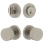 Viaggio Motivo Solid Brass Single Cylinder Keyed Entry Door Knob Set and Deadbolt Combo Pack - 2-3/8" Backset Satin Nickel