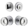 Viaggio Motivo Solid Brass Single Cylinder Keyed Entry Door Knob Set and Deadbolt Combo Pack - 2-3/8" Backset Bright Chrome