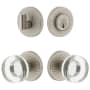 Viaggio Motivo Solid Brass Single Cylinder Keyed Entry Door Knob Set and Deadbolt Combo Pack - 2-3/8" Backset Satin Nickel