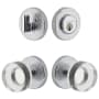 Viaggio Motivo Solid Brass Single Cylinder Keyed Entry Door Knob Set and Deadbolt Combo Pack - 2-3/8" Backset Bright Chrome