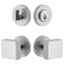 Viaggio Motivo Solid Brass Single Cylinder Keyed Entry Door Knob Set and Deadbolt Combo Pack - 2-3/8" Backset Bright Chrome