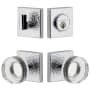 Viaggio Motivo Solid Brass Single Cylinder Keyed Entry Door Knob Set and Deadbolt Combo Pack - 2-3/8" Backset Bright Chrome