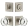 Viaggio Motivo Solid Brass Single Cylinder Keyed Entry Door Knob Set and Deadbolt Combo Pack - 2-3/8" Backset Satin Nickel