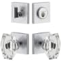 Viaggio Motivo Solid Brass Single Cylinder Keyed Entry Door Knob Set and Deadbolt Combo Pack - 2-3/8" Backset Bright Chrome