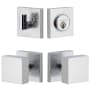 Viaggio Motivo Solid Brass Single Cylinder Keyed Entry Door Knob Set and Deadbolt Combo Pack - 2-3/8" Backset Bright Chrome