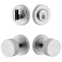 Viaggio Motivo Solid Brass Single Cylinder Keyed Entry Door Knob Set and Deadbolt Combo Pack - 2-3/4" Backset Bright Chrome
