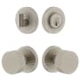 Viaggio Motivo Solid Brass Single Cylinder Keyed Entry Door Knob Set and Deadbolt Combo Pack - 2-3/4" Backset Satin Nickel