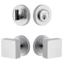 Viaggio Motivo Solid Brass Single Cylinder Keyed Entry Door Knob Set and Deadbolt Combo Pack - 2-3/4" Backset Bright Chrome