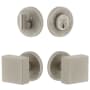 Viaggio Motivo Solid Brass Single Cylinder Keyed Entry Door Knob Set and Deadbolt Combo Pack - 2-3/4" Backset Satin Nickel