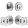 Viaggio Motivo Solid Brass Single Cylinder Keyed Entry Door Knob Set and Deadbolt Combo Pack - 2-3/4" Backset Bright Chrome