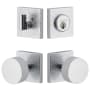 Viaggio Motivo Solid Brass Single Cylinder Keyed Entry Door Knob Set and Deadbolt Combo Pack - 2-3/4" Backset Bright Chrome