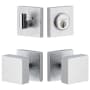 Viaggio Motivo Solid Brass Single Cylinder Keyed Entry Door Knob Set and Deadbolt Combo Pack - 2-3/4" Backset Bright Chrome