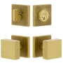 Viaggio Motivo Solid Brass Single Cylinder Keyed Entry Door Knob Set and Deadbolt Combo Pack - 2-3/4" Backset Satin Brass