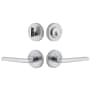 Viaggio Motivo Left Handed Solid Brass Single Cylinder Keyed Entry Door Lever Set and Deadbolt Combo Pack - 2-3/4" Backset Bright Chrome