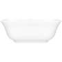 Victoria and Albert Amiata 65" Free Standing Volcanic Limestone Soaking Tub with Center Drain Matte White