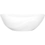 Victoria and Albert Seros 65" Free Standing Natural Stone Soaking Tub with Center Drain and Overflow Standard White