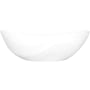 Victoria and Albert Seros 70" Free Standing Natural Stone Soaking Tub with Center Drain and Overflow Standard Matte White