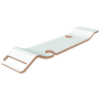 Victoria and Albert Tombolo 34-3/8" Bath Caddy with Wine Glass Holders White