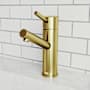 Vigo Noma 1.2 GPM 8" H Single Handle Single Hole Bathroom Faucet Matte Gold