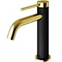 Vigo Madison 1.2 GPM 8" H Single Handle Single Hole Bathroom Faucet Matte Gold / Matte Black