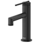 Vigo Sterling 1.2 GPM 7" H Single Handle Single Hole Bathroom Faucet Matte Black
