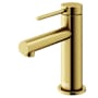 Vigo Jewel 1.2 GPM 6" H Single Handle Single Hole Bathroom Faucet Matte Brushed Gold