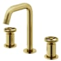 Vigo Cass 1.2 GPM 8" H Double Handle Widespread Bathroom Faucet Matte Brushed Gold