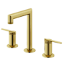 Vigo Sterling 1.2 GPM 7" H Double Handle Widespread Bathroom Faucet Matte Brushed Gold