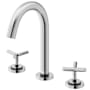 Vigo Jewel 1.2 GPM 9" H Double Handle Widespread Bathroom Faucet Chrome