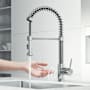 Vigo Edison 1.8 GPM 19" H Single Handle Single Hole Pre-Rinse Pull Down Kitchen Faucet with Touchless Sensor Chrome